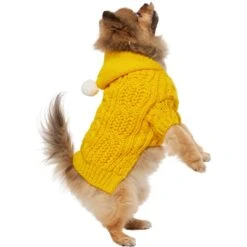 Frisco Sherpa Lined Chunky Cable Knit Dog & Cat Hooded Sweater 12 Frisco Sherpa Lined Chunky Cable Knit Dog & Cat Hooded Sweater -Frisco 718374 PT2. AC SS1800 V1703184631