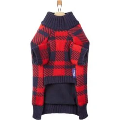 Frisco Fleece Lined Buffalo Plaid Mock Neck Dog & Cat Sweater -Frisco 718470 PT4. AC SS1800 V1693234777