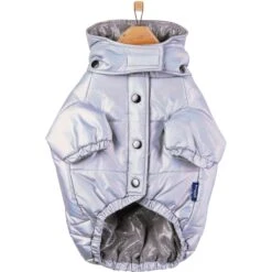 Frisco Heavy Weight Iridescent Quilted Dog & Cat Hooded Puffer Coat -Frisco 720038 PT4. AC SS1800 V1692978554