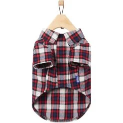 Frisco Red & Blue Plaid Dog & Cat Flannel Shirt -Frisco 720838 PT4. AC SS1800 V1693401030