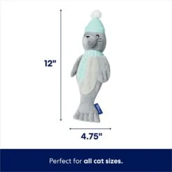 Frisco Holiday Interactive Flopping Seal Electronic Cat Toy With Catnip 9 Frisco Holiday Interactive Flopping Seal Electronic Cat Toy With Catnip -Frisco 740102 PT1. AC SS1800 V1695046045