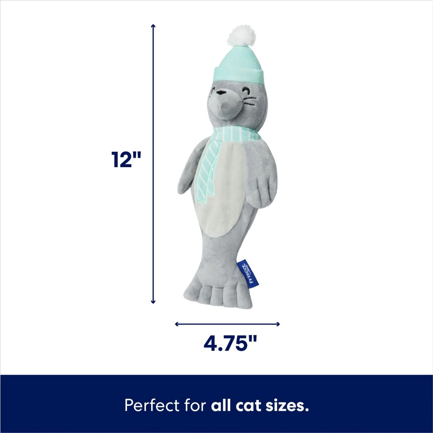 Frisco Holiday Interactive Flopping Seal Electronic Cat Toy With Catnip 4 Frisco Holiday Interactive Flopping Seal Electronic Cat Toy With Catnip - Image 2