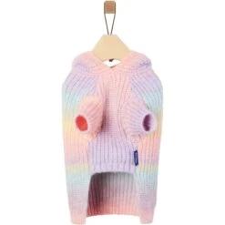 Frisco Soft Multi Stripe Ombre Dog & Cat Hooded Sweater -Frisco 742838 PT4. AC SS1800 V1693233980
