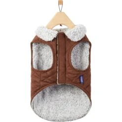 Frisco Medium Weight Quilted Dog & Cat Coat With Cozy Sherpa Lining -Frisco 744310 PT4. AC SS1800 V1692978555