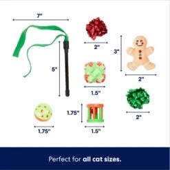 Frisco Holiday Festive Red Variety Pack Gift Box Cat Toy With Catnip, 14 Count & Frisco Holiday Mice Cat Toy With Catnip, 5 Count -Frisco 986270 PT2. AC SS1800 V1698257848